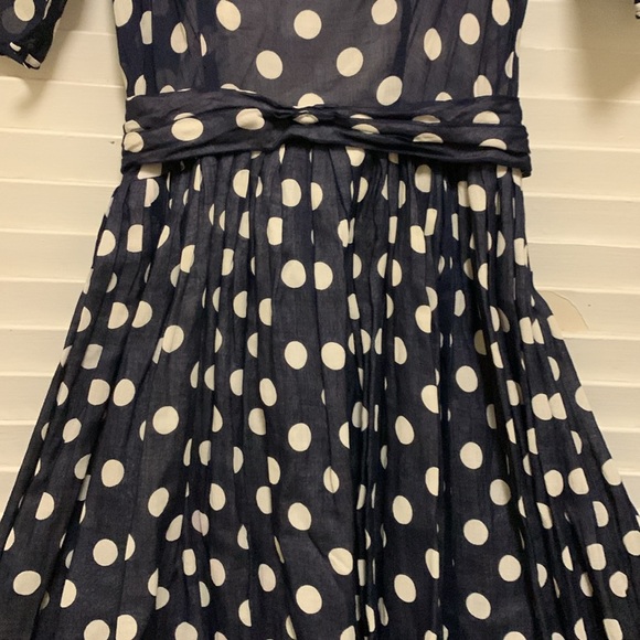 Authentic Vintage 1950s Suzy Perette New York Polka Dot Dress - Picture 5 of 12